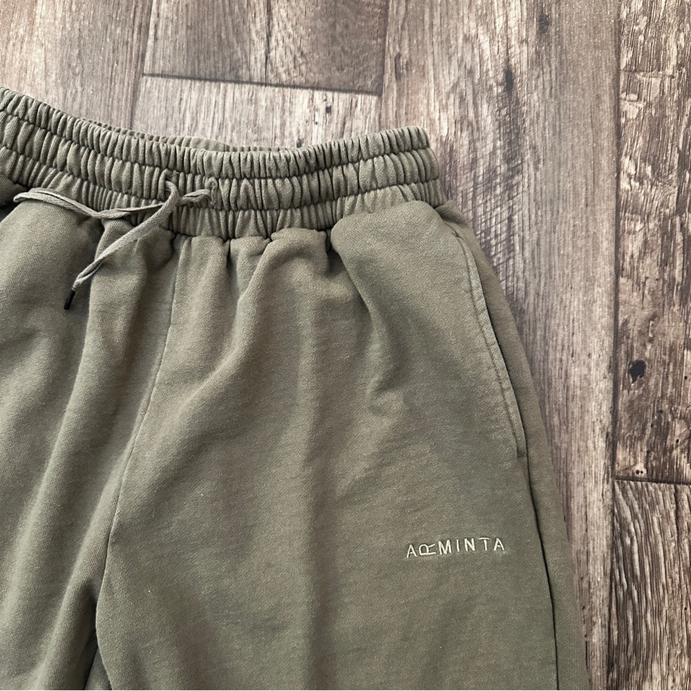 Arminta 100% Cotton Sporty Sweatpants Women’s Size M Green - Picture 2 of 9